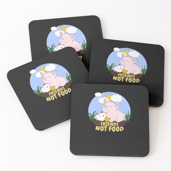 Item preview, Friends Not Food - Cute Pig and Chicken Sticker designed and sold by LarsRegge.