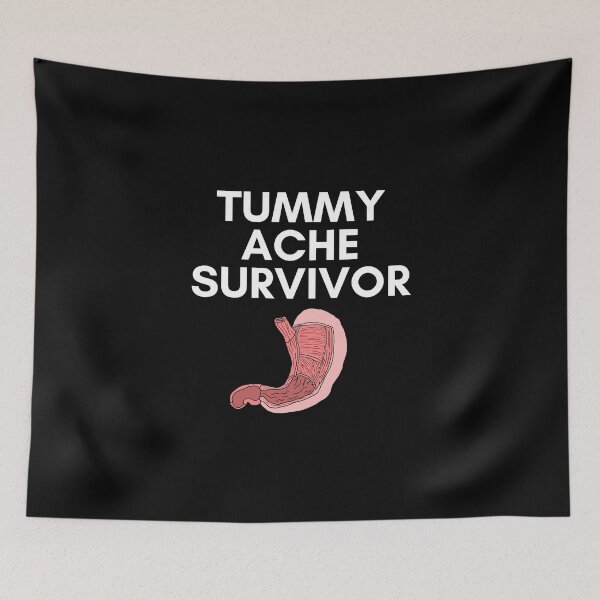 Item preview, Tummy Ache Survivor - Funny Stomach Issues designed and sold by Zyphrost ★★★★★ (✔).