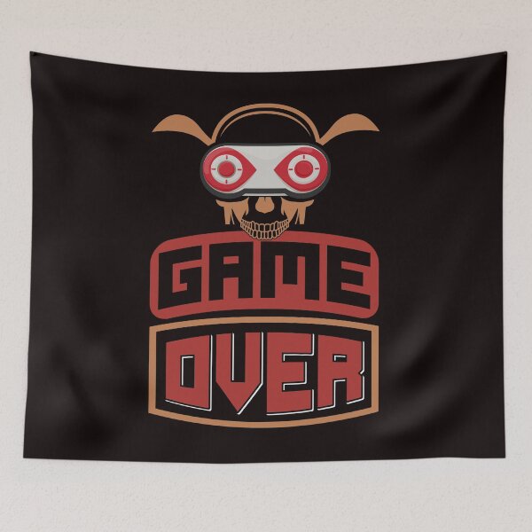Aperçu de l'œuvre Gamer Game Over Retro créée et vendue par K1Store.