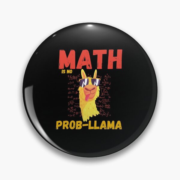 Item preview, Funny Math Teacher Shirt - Funny Math Is No Prob Llama - Regalo para estudiante de matemáticas, profesor designed and sold by zakibenj.