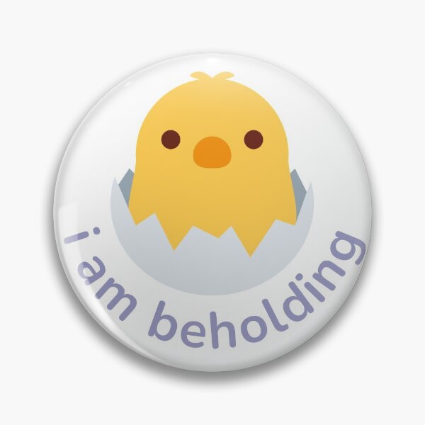 Item preview, beholding chick designed and sold by goblinbabe.