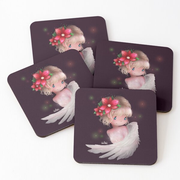 Item preview, Christmas Angels with Winter Plants series - 05 POINSETTIA designed and sold by cisviolin.