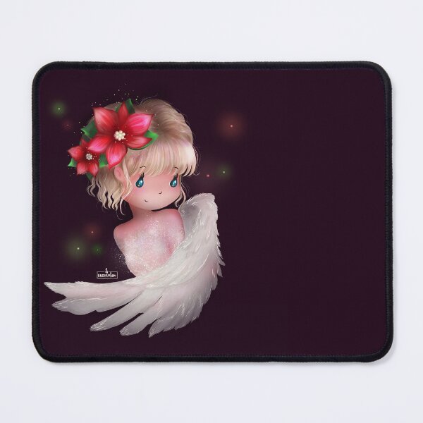Item preview, Christmas Angels with Winter Plants series - 05 POINSETTIA designed and sold by cisviolin.