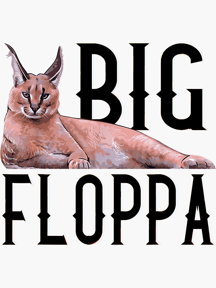Big Floppa Big Cat Meme Funny Dank Meme T-shirt 
