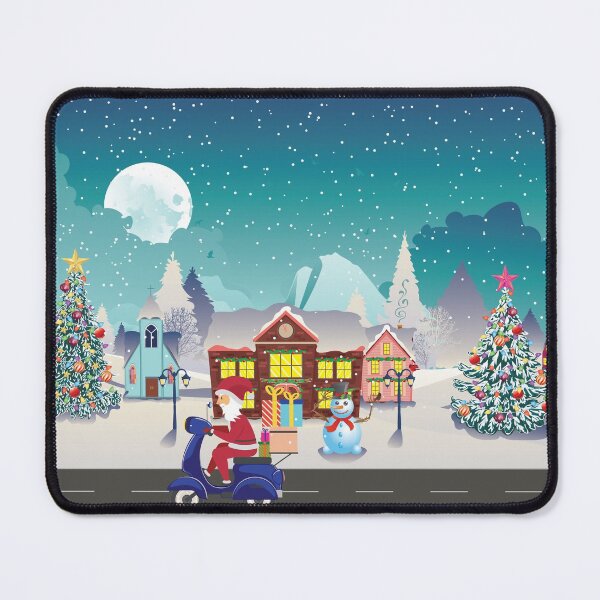 Item preview, Santa ride scooter and night village designed and sold by AnnArtshock.