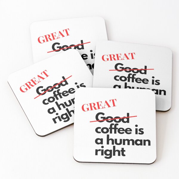 Item preview, coffe is a human right designed and sold by ZygGDesign.