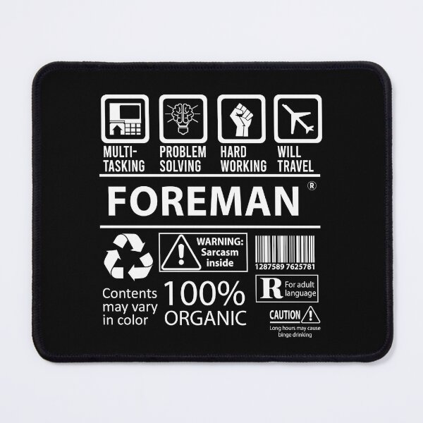 Item preview, Foreman T Shirt - MultiTasking Certified Job Gift Item Tee designed and sold by oslandefren.