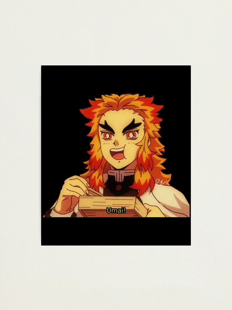 "Rengoku Umai - Kyojuro Rengoku Kimetsu No Yaiba" Photographic Print By ...