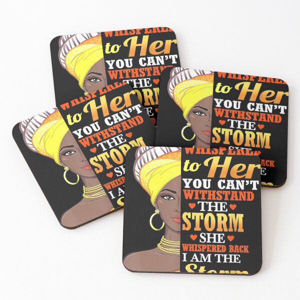 Item preview, Black History Month African Woman Afro I Am The Storm designed and sold by SethFrancis37.