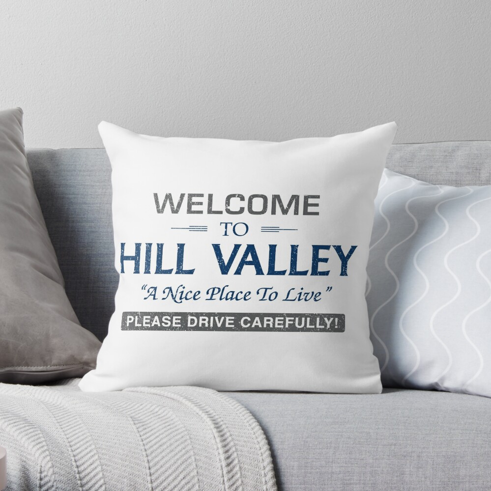 Welcome To Hill Valley Sticker By Gingerbredmanny Redbubble - roblox welcome to hill valley decal