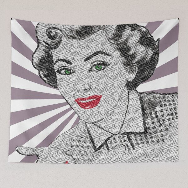 Item preview, Retro pop art lady designed and sold by NoahDea.