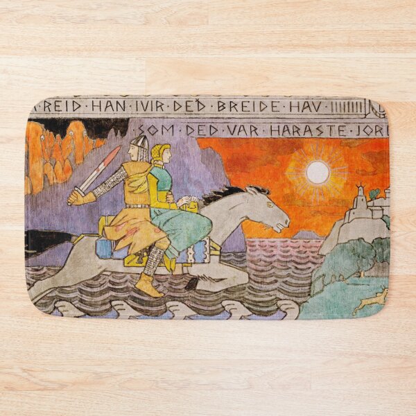 Item preview, Asmund and the Princess riding Home - Gerhard Munthe designed and sold by brushandframes.