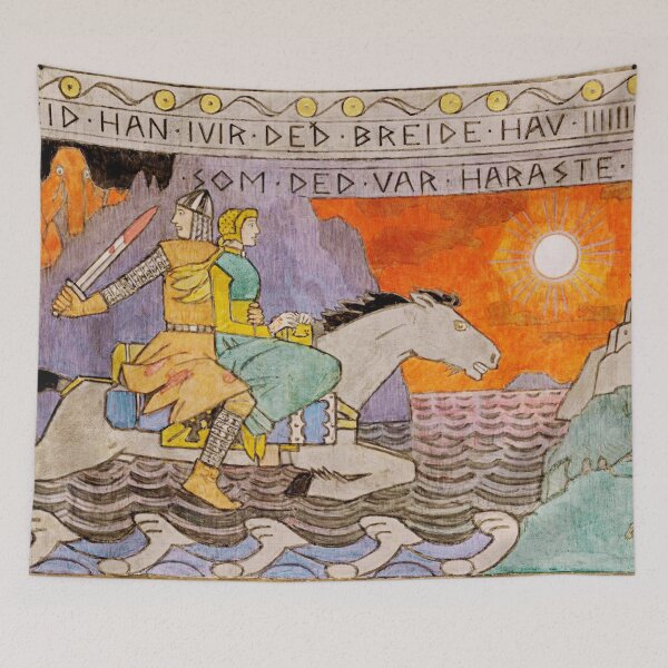 Item preview, Asmund and the Princess riding Home - Gerhard Munthe designed and sold by brushandframes.