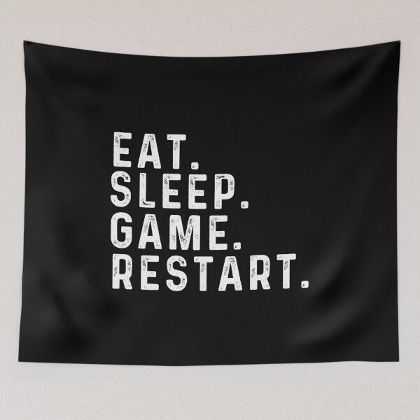 Item preview, Eat Sleep Game Restart Funny Gaming Gift designed and sold by Gamerss4Life.