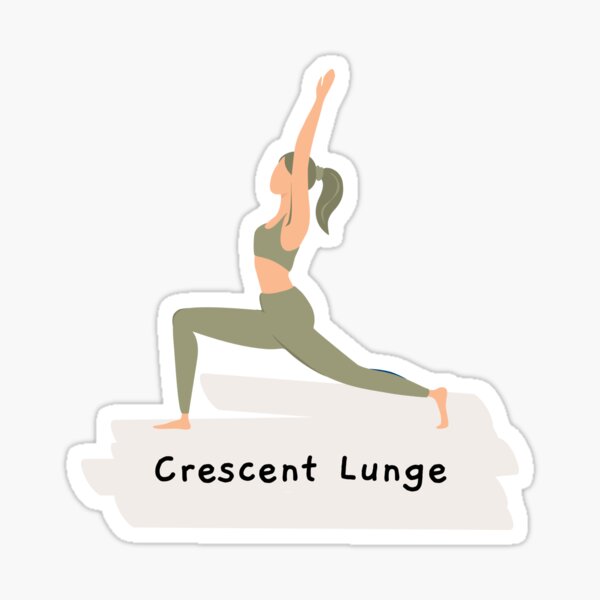Lunge Yoga Pose Sticker