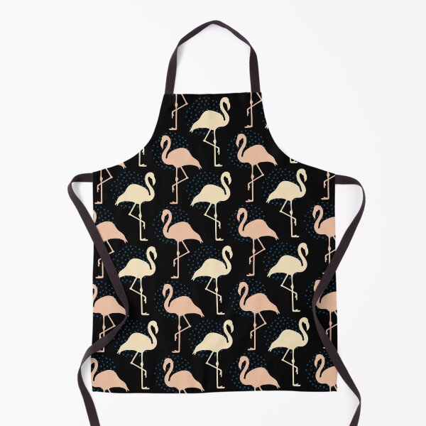 Item preview, Pink Flamingos and Blue Dotted Sunset Pattern designed and sold by Trinket-Trickster.
