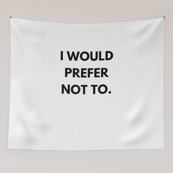Item preview, I Would Prefer Not To Philosophy Teacher Gift T-Shirt designed and sold by shop   luisant.