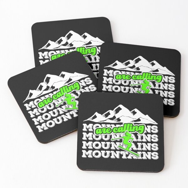 Item preview, Mountains are calling skiing designed and sold by DeliriousSteve.