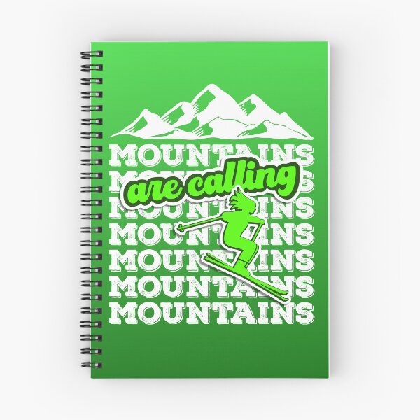 Item preview, Mountains are calling skiing designed and sold by DeliriousSteve.
