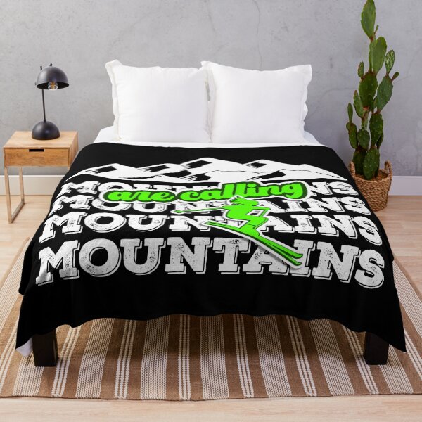 Item preview, Mountains are calling skiing designed and sold by DeliriousSteve.