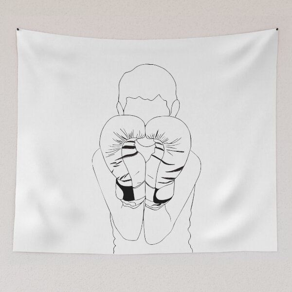 Item preview, A Boxer wearing Boxing Gloves designed and sold by Mrs-PenLine.