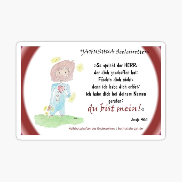 Yahushua Soul Savior GER Sticker