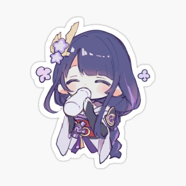 Ei Drinking Dango Milk (Genshin Impact Sticker) Sticker