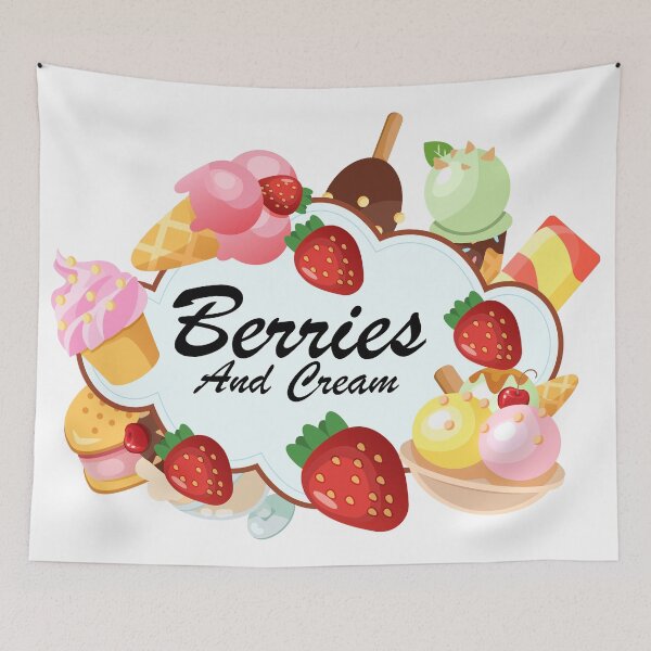 Item preview, Berries And Cream designed and sold by Manju-Stickers.