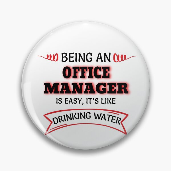 Item preview, Being An Office Manager Is Easy It's Like Drinking Water designed and sold by Mouadox ★★★★★.