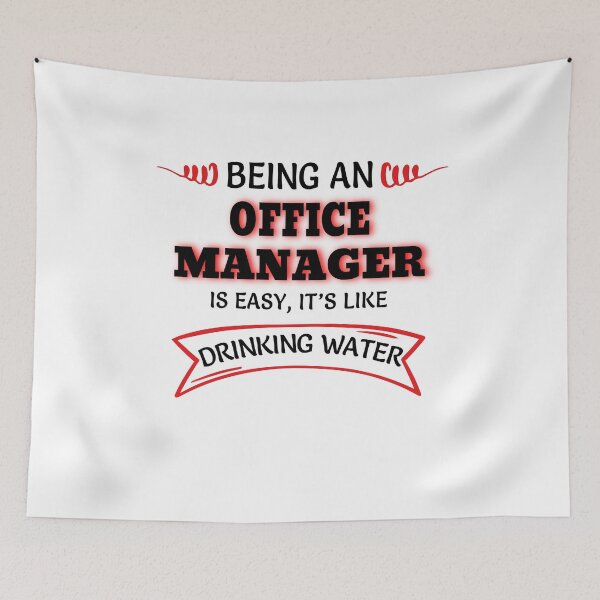 Item preview, Being An Office Manager Is Easy It's Like Drinking Water designed and sold by Mouadox ★★★★★.
