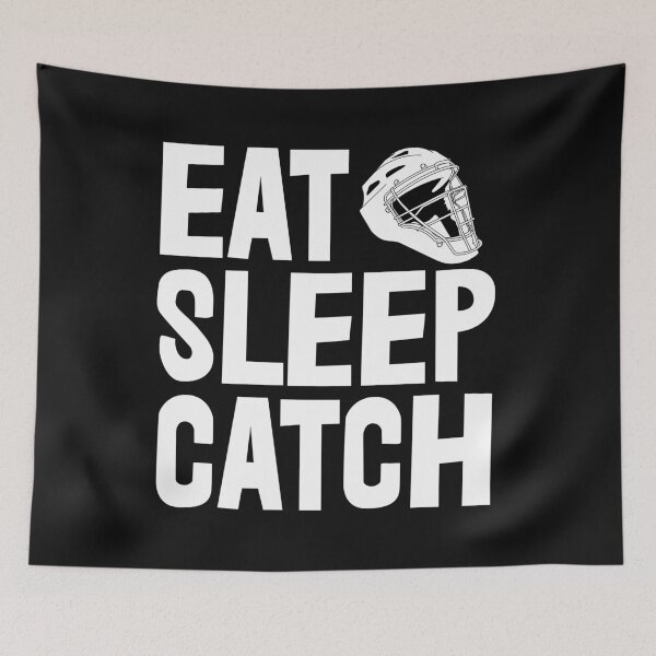 Item preview, Eat Sleep Catch Baseball designed and sold by Bendthetrend.