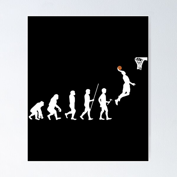 Item preview, Human Evolution Basketball graphic designed and sold by theodoros20.