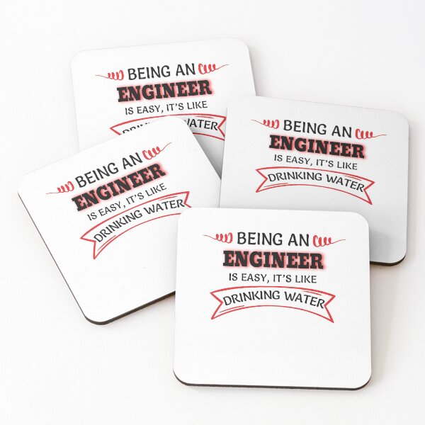 Item preview, Being An Engineer Is Easy It's Like Drinking Water designed and sold by Mouadox ★★★★★.