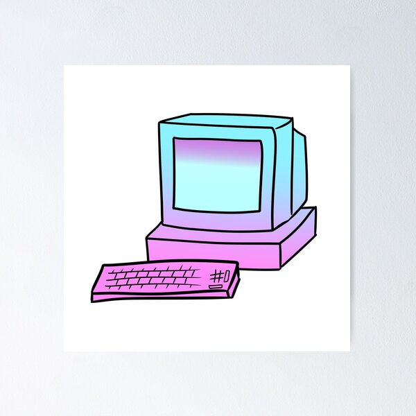 Item preview, Gradient 90's block computer designed and sold by dwotea.