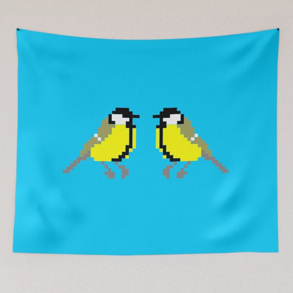 Item preview, A pair of great tits - THE BIRD KIND designed and sold by MercrediCanon.