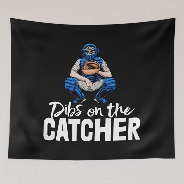 Item preview, Dibs On The Catcher Baseball designed and sold by Bendthetrend.