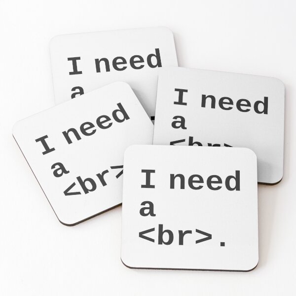 Item preview, I Need A Break Tag - black text  designed and sold by willgreyy.