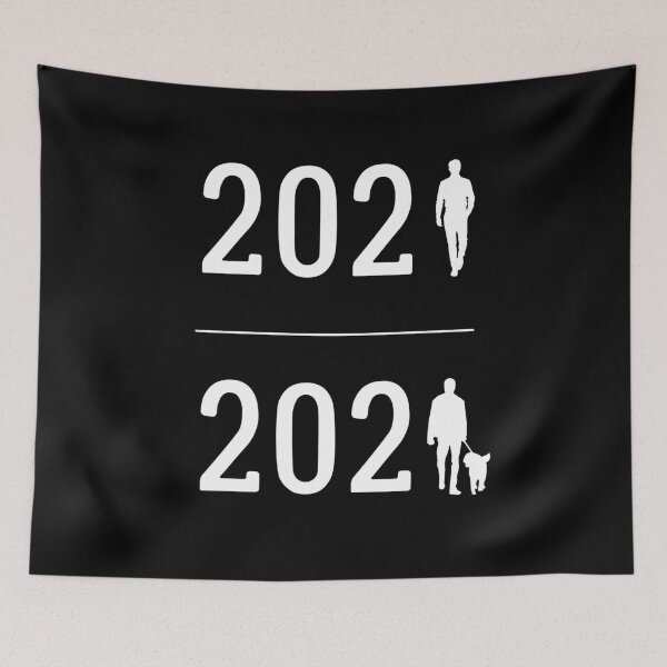 Item preview, New Year 2022 Man with a dog designed and sold by trendingatees.