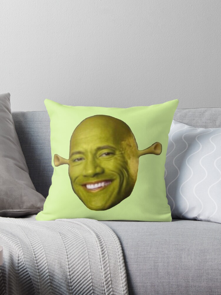 Shrek meme Throw Pillow for Sale by Pulte