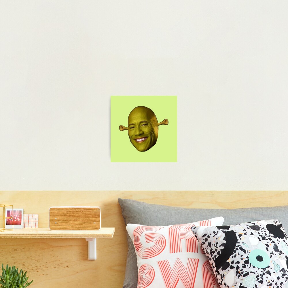 Shrek the Rock meme Poster for Sale by tttatia