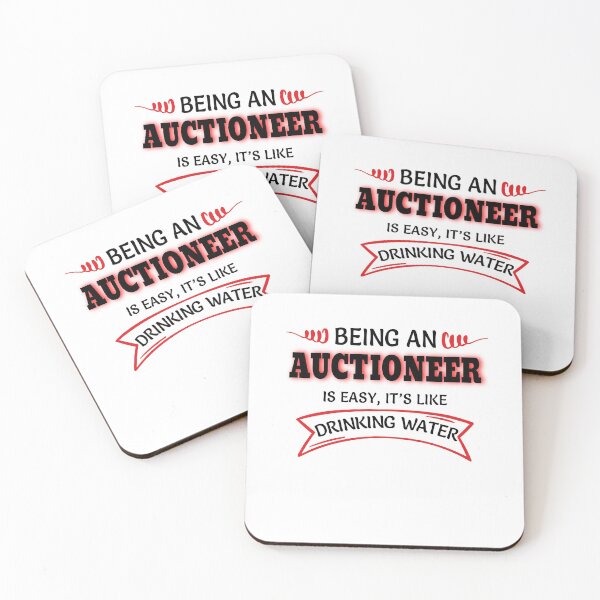 Item preview, Being An Auctioneer Is Easy It's Like Drinking Water designed and sold by Mouadox ★★★★★.