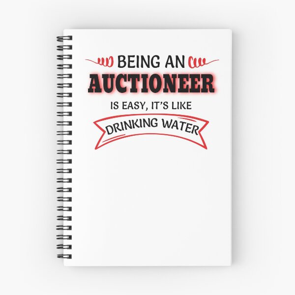 Item preview, Being An Auctioneer Is Easy It's Like Drinking Water designed and sold by Mouadox ★★★★★.