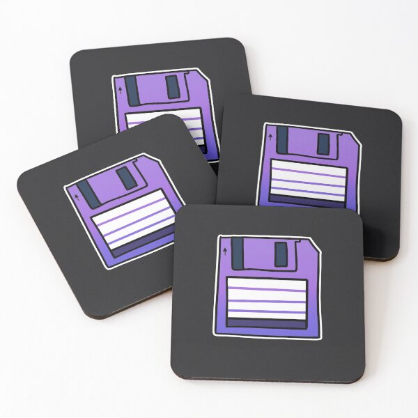 Item preview, Floppy disk gradient 90s kid purple nostalgia designed and sold by dwotea.