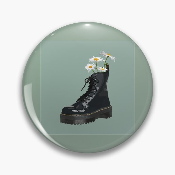 Item preview, Dr. Martens boot with flowers   designed and sold by HappyStashByTsh.