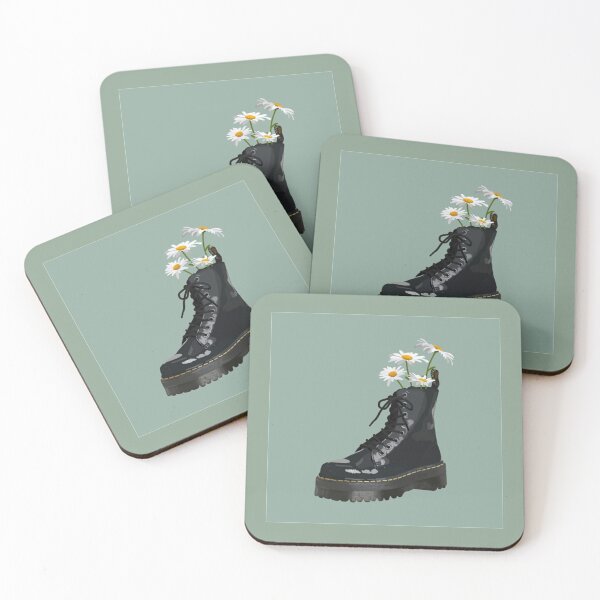 Item preview, Dr. Martens boot with flowers   designed and sold by HappyStashByTsh.