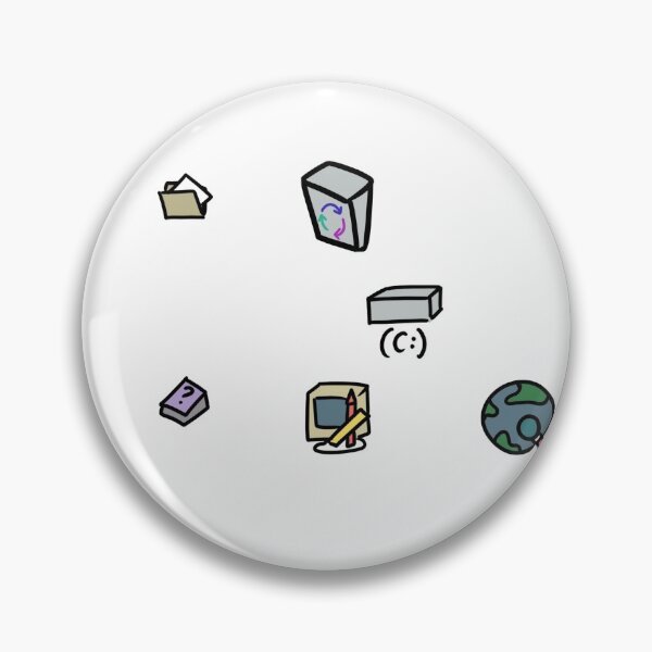 Item preview, Random 90s computer icons from windows 95 in a cartoon style designed and sold by dwotea.