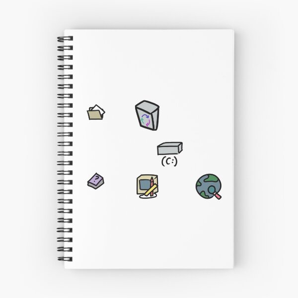 Item preview, Random 90s computer icons from windows 95 in a cartoon style designed and sold by dwotea.