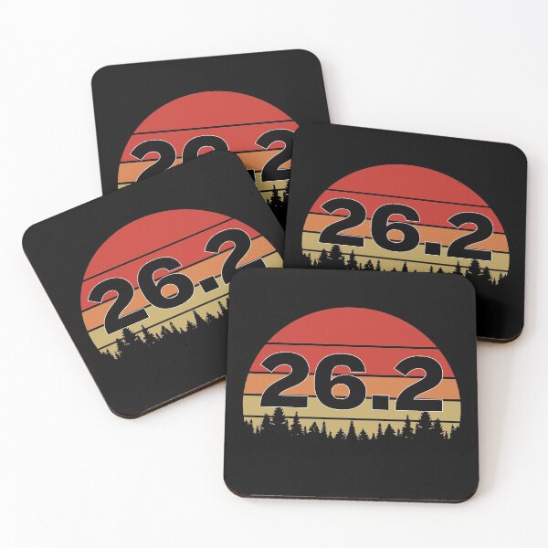Item preview, 26.2 Retro Sunset Marathon Marahoner Gift designed and sold by RoguePixel.