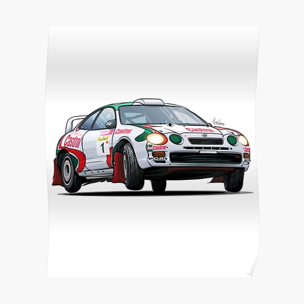 TOYOTA CELICA ST205 ST185 ST165 GT-FOUR GT4 "Group A Rallye" 3D sticker