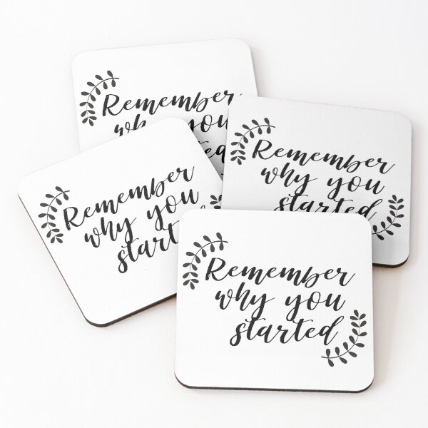 Item preview, Remember why you started - Inspirational quote  designed and sold by KarolinaPaz.